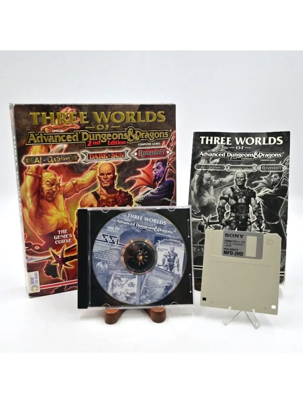 Three Worlds Of Advanced Dungeons And Dragons 2nd Edition Big Box PC Video Game